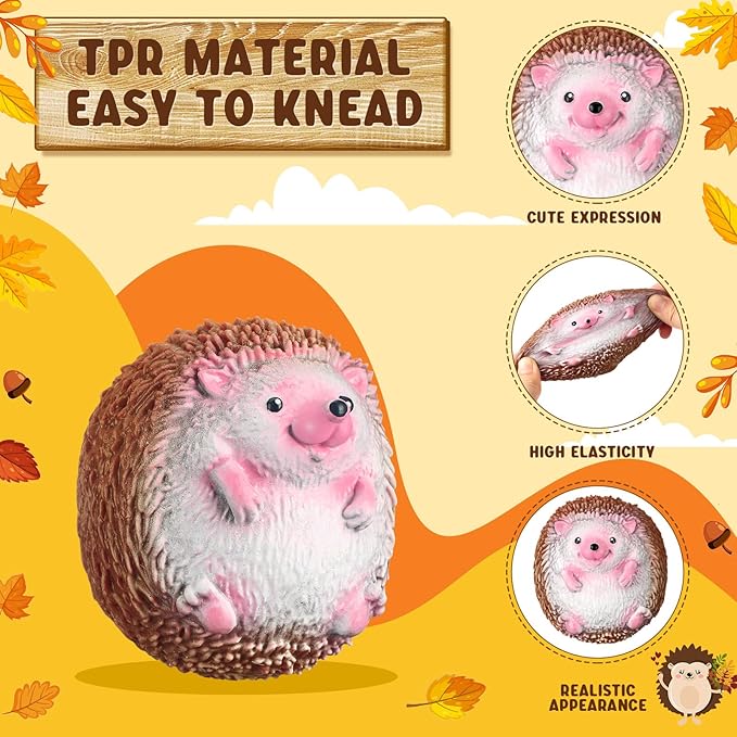 Hedgehog Fidget Squishy Toy for Sensory Stress Anxiety Relief